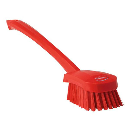 Щітка ручна з довгою ручкою тверда 415мм червона Vikan