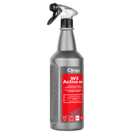 Підготовка до миття туалетів і ванних кімнат Clinex W3 Active Bio 1л