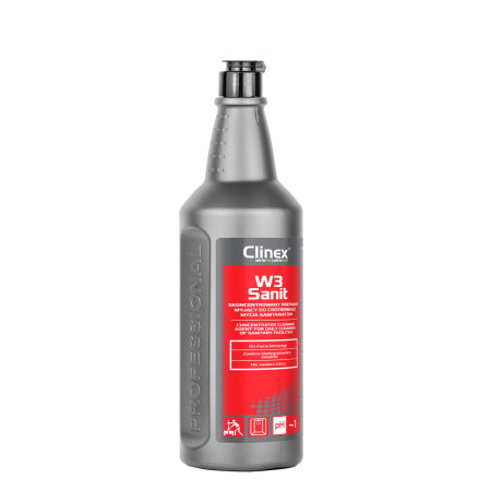 Моющее средство для ежедневной чистки санузлов концентрированное Clinex W3 Sanit 1л