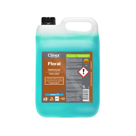 Універсальний засіб для миття підлоги Clinex Floral Ocean 5кг