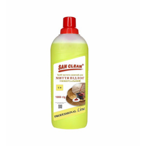 Средство чистяще-моющее для мытья полов (универсальное) "PROFESSIONAL Line" SAN-CLEAN, 1000 г