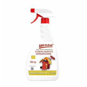 Засіб чистяче-миючий для генерального прибирання "PROFESSIONAL Line" SAN-CLEAN, 750 г