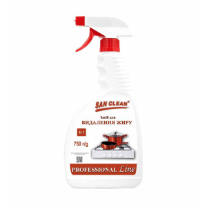 Засіб для видалення жиру "PROFESSIONAL Line" SAN-CLEAN, 750 г