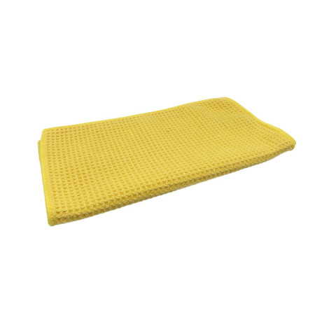 Мікрофібра безворсова вафельна для скла та інтер'єру Аксесуари Waffled Cloth 55*27 cm YELLOW