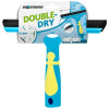 Пластиковий скребок із подвійною гумою 20 см (жовто-блакитний) Moerman Double Dry